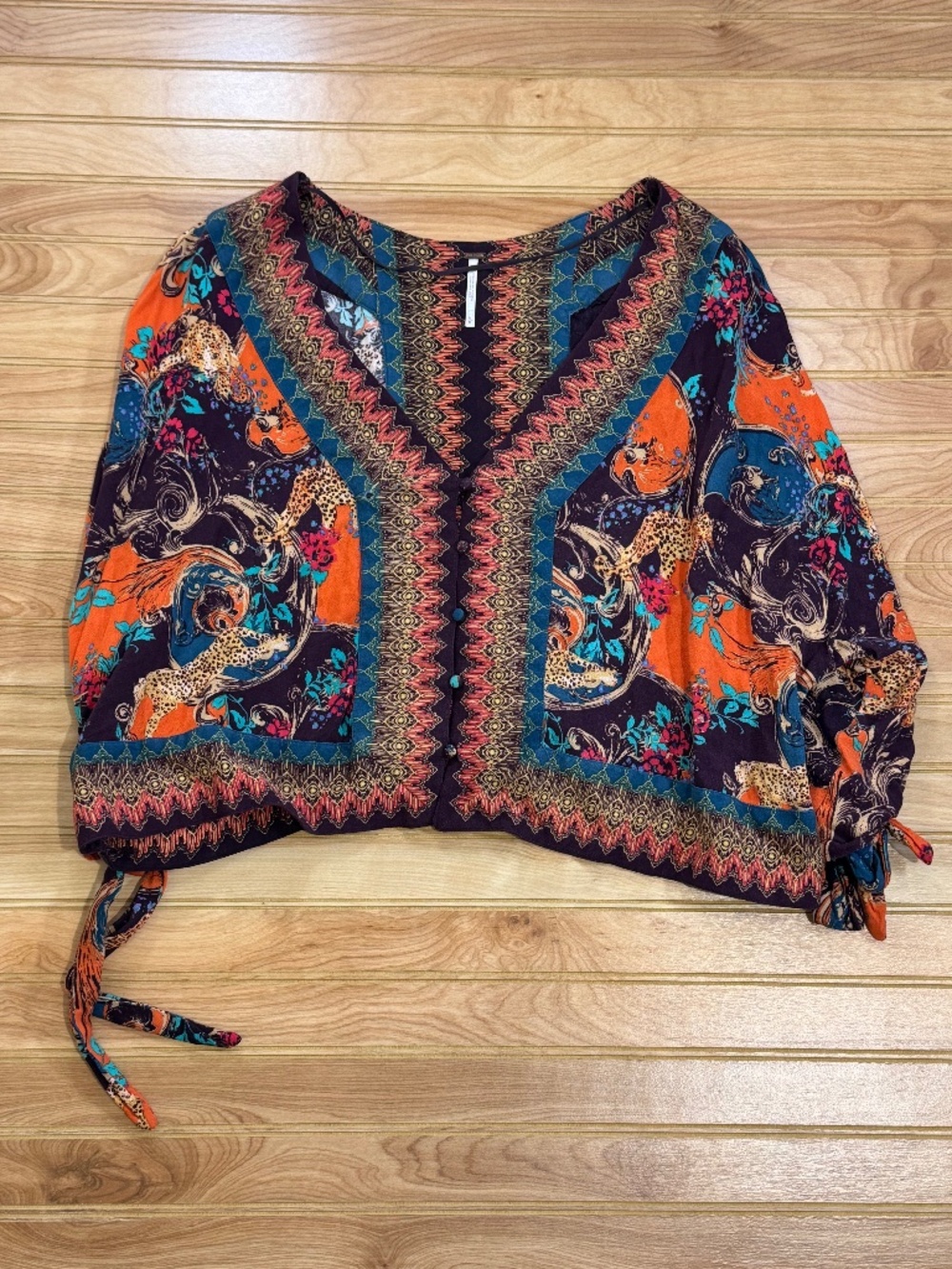 Free People Multi Colored Top - M
